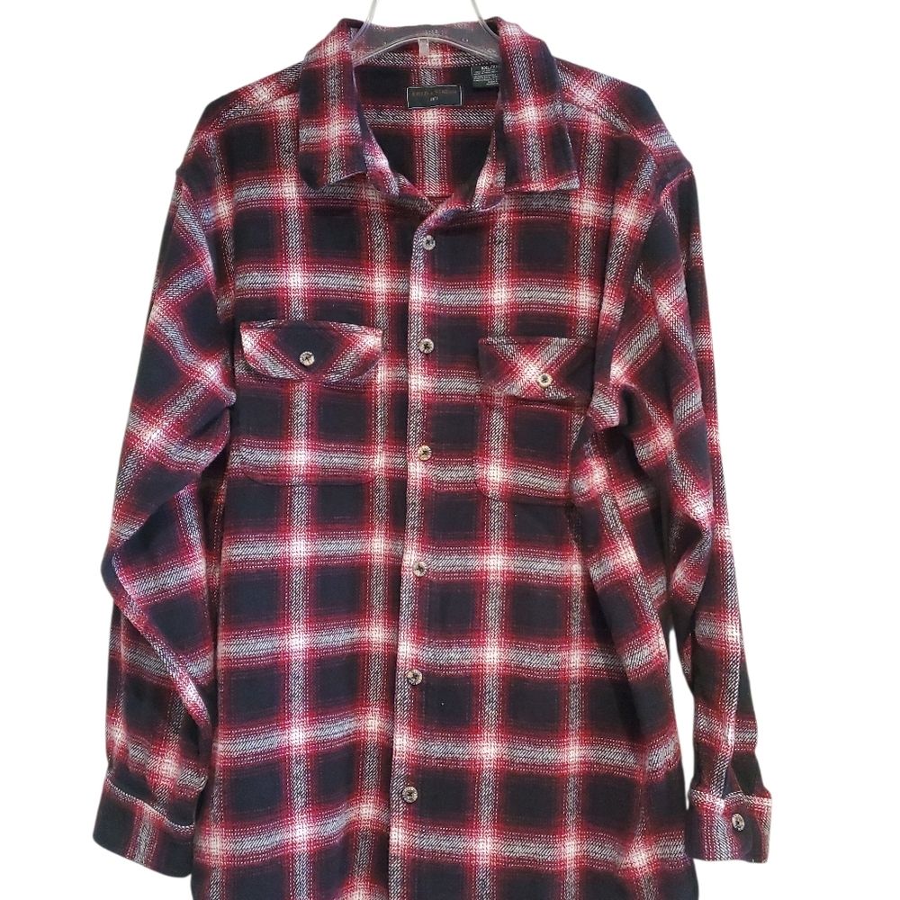 Field & Stream Red And Black Plaid Shirt Jacket Size Xxl
